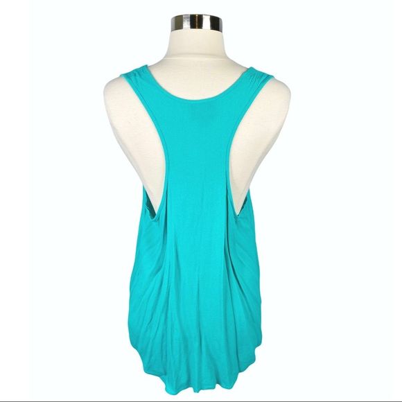Prabal Gurung for Target Teal Pebble Racerback Tank Top - Size Large - Picture 4 of 6